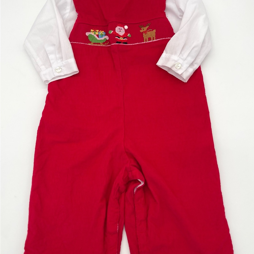 Edgehill Collection Red Smocked Longall